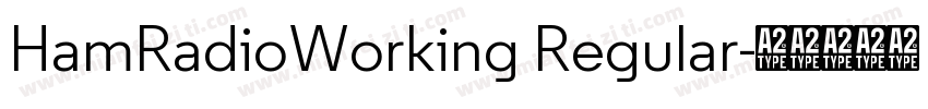 HamRadioWorking Regular字体转换